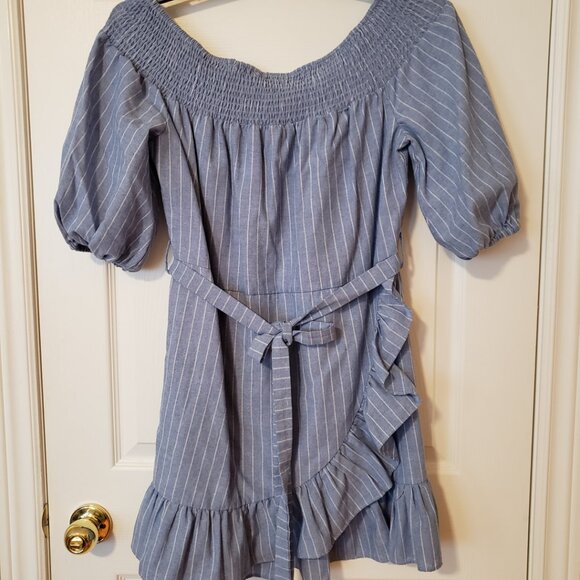 Lumiere Summer Beach off the shoulder Dress  ~ Sz. Large ~ EUC ~ - Picture 2 of 4